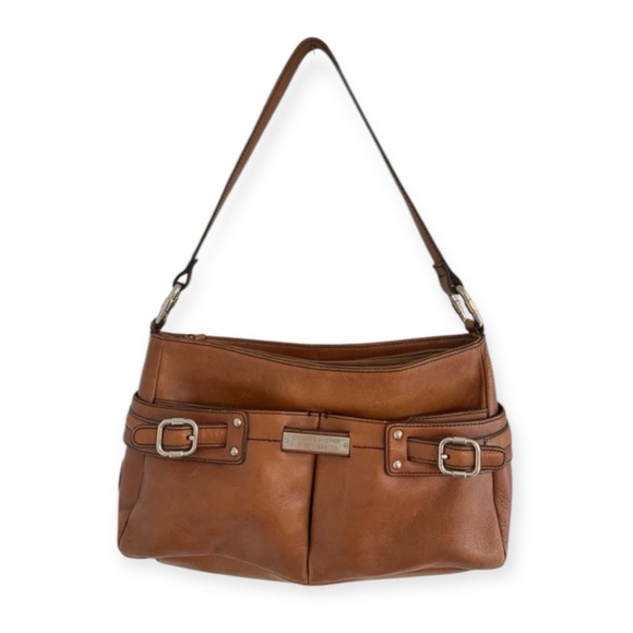 Etienne Aigner Brown Leather Handbag Y2k 90’s Women’s Satchel Purse - Picture 1 of 14